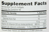 Schiff Super Calcium Carbonate 1200 mg with Vitamin D3 800 IU, Calcium Supplement, 120 Count