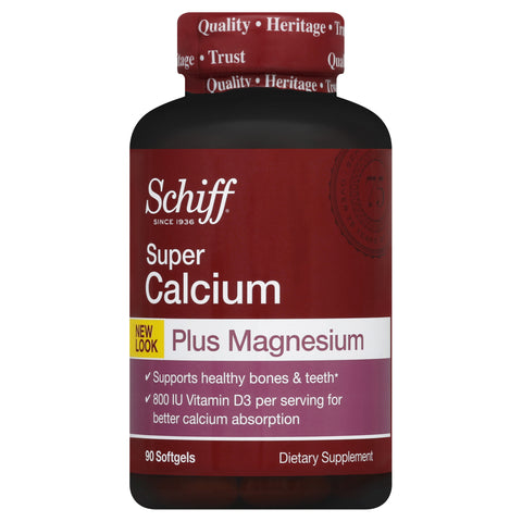 Schiff Calcium Carbonate Plus Magnesium with Vitamin D3 800 IU, Calcium Supplement