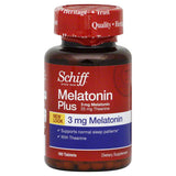 Schiff Melatonin Plus with Melatonin 3mg and Theanine 25mg Sleep Aid Supplement, 180 Count
