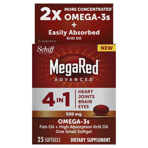 MegaRed Advanced 4-in-1 2x Concentrated Omega, 500mg