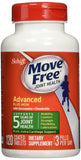 Move Free Advanced Glucosamine Chondroitin MSM and Hyaluronic Acid Joint Supplement