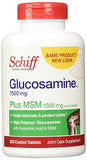 Schiff Glucosamine 1500mg Plus MSM 1500mg and Hyaluronic Acid, Joint Supplement, 150 Count