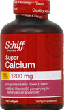 Schiff Super Calcium Carbonate 1200 mg with Vitamin D3 800 IU, Calcium Supplement, 120 Count