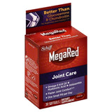 MegaRed Joint Care Omega 3 Krill Oil Hyalyronic Acid and Astaxanthin Joint Supplement, 30 Count