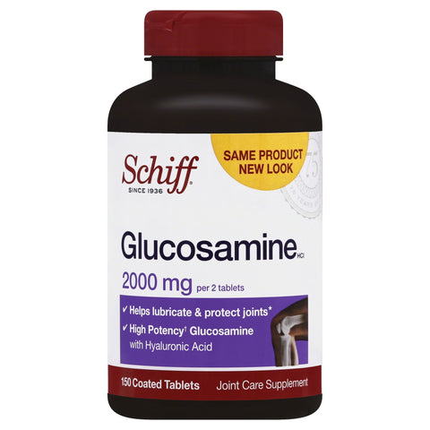 Schiff Glucosamine 2000mg with Hyaluronic Acid Joint Supplement, 150 Count