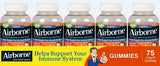 Airborne Kids Gummies Vitamin 667mg Immune Support Supplement, Assorted Fruit Flavors