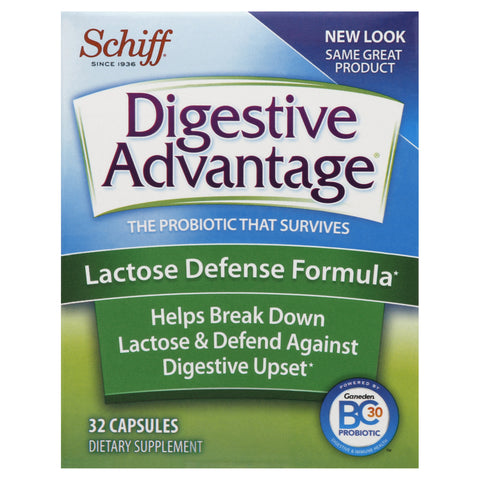Digestive Advantage Lactose Defense Formula Probiotic Capsules, 32 Count